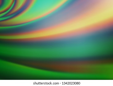 Light Green vector abstract background. A completely new color illustration in a bokeh style. Brand new design for your business.