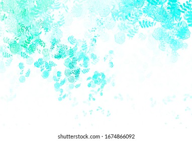 Light Green vector abstract background with leaves. leaves on blurred abstract background with gradient. The best design for your business.