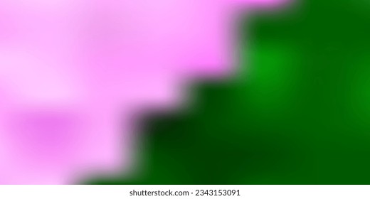 Diseño de borrón abstracto de vector verde claro. Ilustración colorida con gradiente en estilo de medio tono. Patrón inteligente para sitios web.