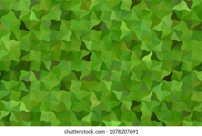 Light Green vector abstract blurred template. A vague circumflex abstract illustration with gradient. The polygonal design can be used for your web site.