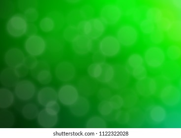 Light Green vector abstract blurred pattern. A completely new color illustration in a bokeh style. A completely new design for your business.