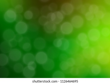 Light Green vector abstract blurred bokeh pattern. Modern geometrical abstract illustration with gradient. The best blurred design for your business.