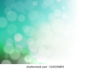 Light Green vector abstract blurred template. A completely new color illustration in a bokeh style. Brand new design for your business.
