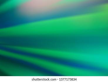 Light Green vector abstract blurred template. Modern geometrical abstract illustration with gradient. Brand new style for your business design.