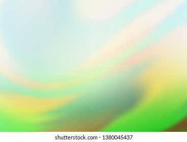 Light Green vector abstract blurred template. Colorful illustration in abstract style with gradient. Brand new style for your business design.