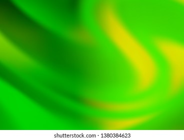Light Green vector abstract blurred template. Colorful abstract illustration with gradient. The template can be used for your brand book.