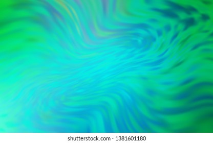 Light Green vector abstract blurred background. Glitter abstract illustration with gradient design. Elegant background for a brand book.