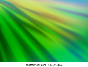 Light Green vector abstract blurred pattern. Glitter abstract illustration with an elegant design. The blurred design can be used for your web site.