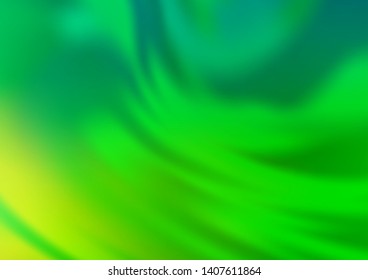 Light Green vector abstract blurred pattern. Glitter abstract illustration with an elegant design. The template can be used for your brand book.