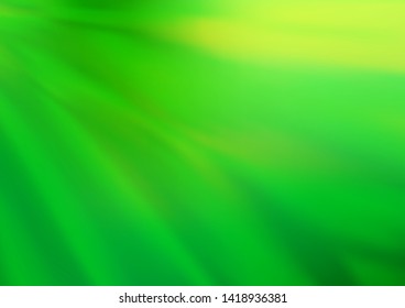 Light Green vector abstract blurred template. Creative illustration in halftone style with gradient. The elegant pattern for brand book.