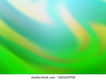 Light Green vector abstract blurred template. A vague abstract illustration with gradient. The blurred design can be used for your web site.