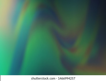 Light Green vector abstract blurred template. Colorful illustration in blurry style with gradient. The background for your creative designs.