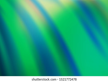 Light Green vector abstract blurred background. Colorful abstract illustration with gradient. A completely new template for your design.