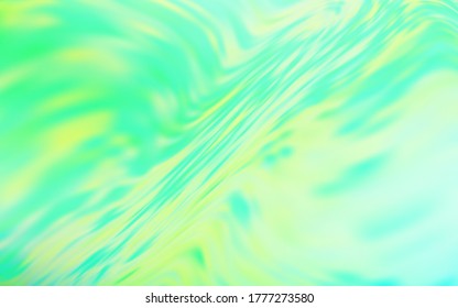 Fondo difuminado abstracto del vector verde claro. Nueva ilustración coloreada en estilo borroso con gradiente. Marco elegante para un libro de marca.