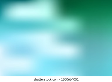 Light Green vector abstract blurred layout. Creative illustration in halftone style with gradient. Blurred design for your web site.