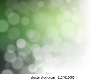 Light Green vector abstract bokeh pattern. Colorful illustration in blurry style with gradient. A completely new template for your design.