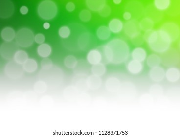 Light Green vector abstract bokeh pattern. Modern geometrical abstract illustration with gradient. The elegant pattern for brand book.