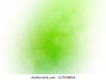 Light Green vector abstract bokeh pattern. Colorful illustration in blurry style with gradient. The elegant pattern for brand book.