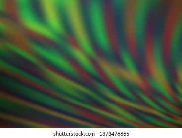 Light Green vector abstract bokeh pattern. Creative illustration in halftone style with gradient. A completely new template for your design.