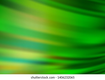Light Green vector abstract bokeh pattern. Creative illustration in halftone style with gradient. Brand new style for your business design.