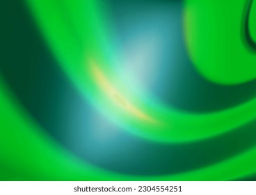 Patrón de bokeh abstracto del vector verde claro. Ilustración abstracta geométrica moderna con gradiente. Una plantilla completamente nueva para su diseño.