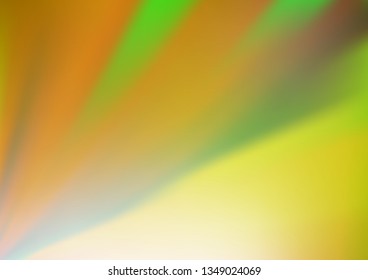 Light Green vector abstract bright template. A completely new color illustration in a bokeh style. Brand new design for your business.