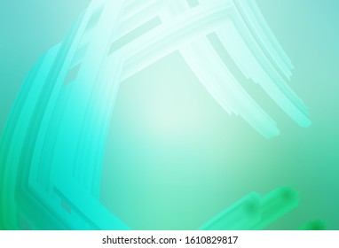 Light Green vector abstract bright texture. A completely new colored illustration in blur style. Blurred design for your web site.