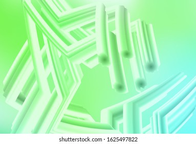 Light Green vector abstract bright template. Shining colorful illustration in smart style. New way of your design.