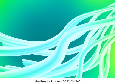 Light Green vector abstract bright pattern. A completely new colored illustration in blur style. Background for a cell phone.