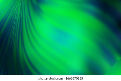 Patrón de brillo abstracto del vector verde claro. Ilustración de colores brillantes en estilo inteligente. Diseño borroso para su sitio web.