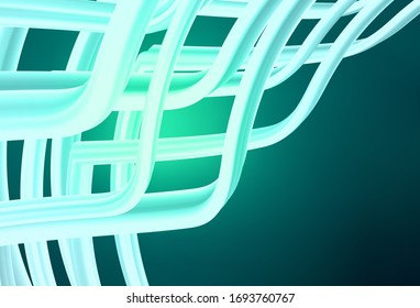 Textura brillante abstracta del vector verde claro. Ilustración creativa en estilo de medio tono con degradado. Nueva forma de tu diseño.