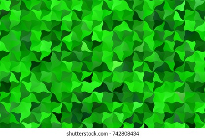 Light Green vector abstract cambered template. Shining crooked illustration in a brand-new style. Brand-new style for your business design.