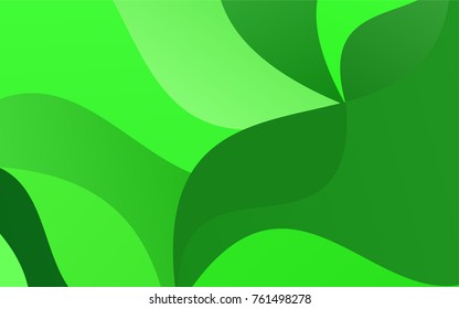 Light Green Vector Abstract Cambered Template. A Completely New Color Illustration In A Vague Style. A Completely New Template For Your Business Design.