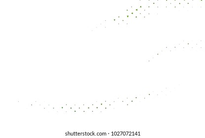 Light Green vector abstract colorful background, which consist of triangles. Pattern with colored triangles on white background.