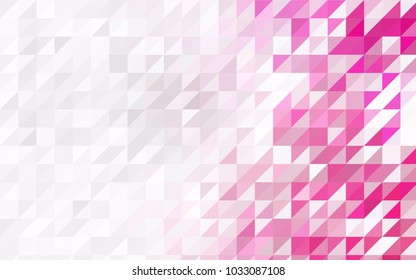 Light Green vector abstract colorful background, which consist of triangles. Pattern with colored triangles on white background.