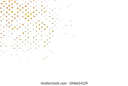 Light Green vector abstract colorful background, which consist of triangles. Pattern with colored triangles on white background.