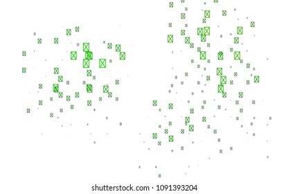 Light Green vector abstract colorful background, which consist of triangles. Pattern with colored triangles on white background.