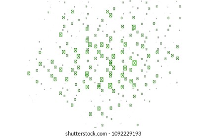 Light Green vector abstract colorful background, which consist of triangles. Pattern with colored triangles on white background.