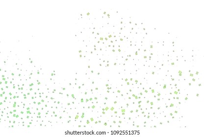 Light Green vector abstract colorful background, which consist of triangles. Pattern with colored triangles on white background.