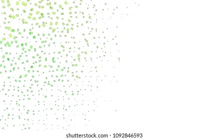 Light Green vector abstract colorful background, which consist of triangles. Pattern with colored triangles on white background.