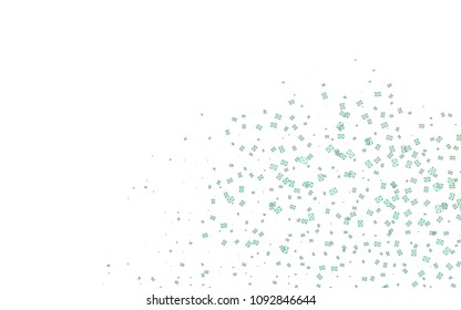 Light Green vector abstract colorful background, which consist of triangles. Pattern with colored triangles on white background.