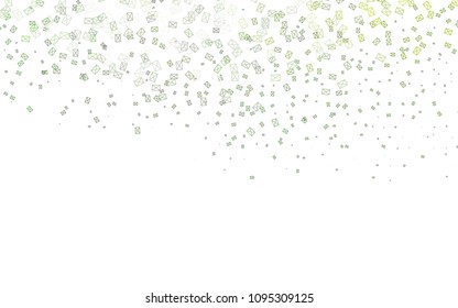 Light Green vector abstract colorful background, which consist of triangles. Pattern with colored triangles on white background.