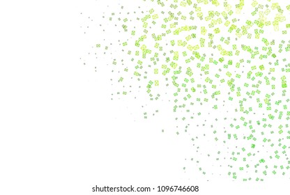 Light Green vector abstract colorful background, which consist of triangles. Pattern with colored triangles on white background.
