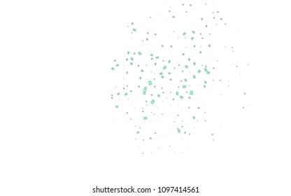 Light Green vector abstract colorful background, which consist of triangles. Pattern with colored triangles on white background.