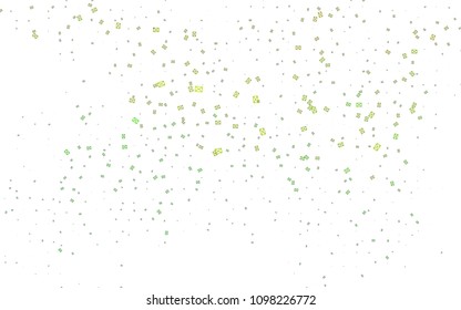 Light Green vector abstract colorful background, which consist of triangles. Pattern with colored triangles on white background.