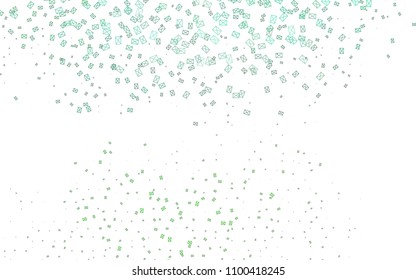 Light Green vector abstract colorful background, which consist of triangles. Pattern with colored triangles on white background.