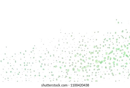Light Green vector abstract colorful background, which consist of triangles. Pattern with colored triangles on white background.