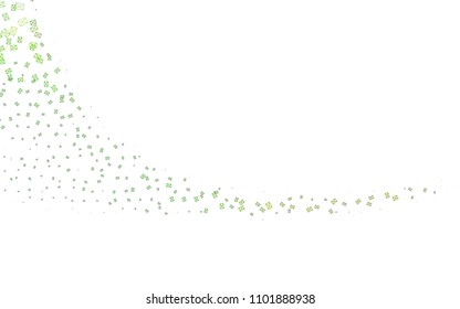 Light Green vector abstract colorful background, which consist of triangles. Pattern with colored triangles on white background.