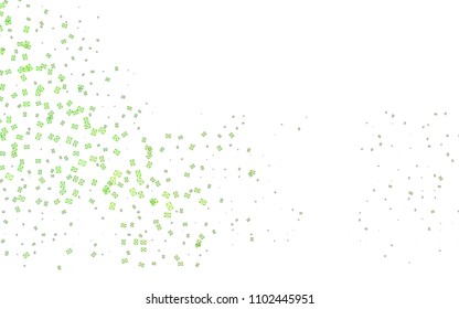 Light Green vector abstract colorful background, which consist of triangles. Pattern with colored triangles on white background.