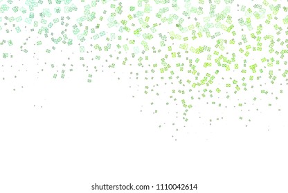 Light Green vector abstract colorful background, which consist of triangles. Pattern with colored triangles on white background.